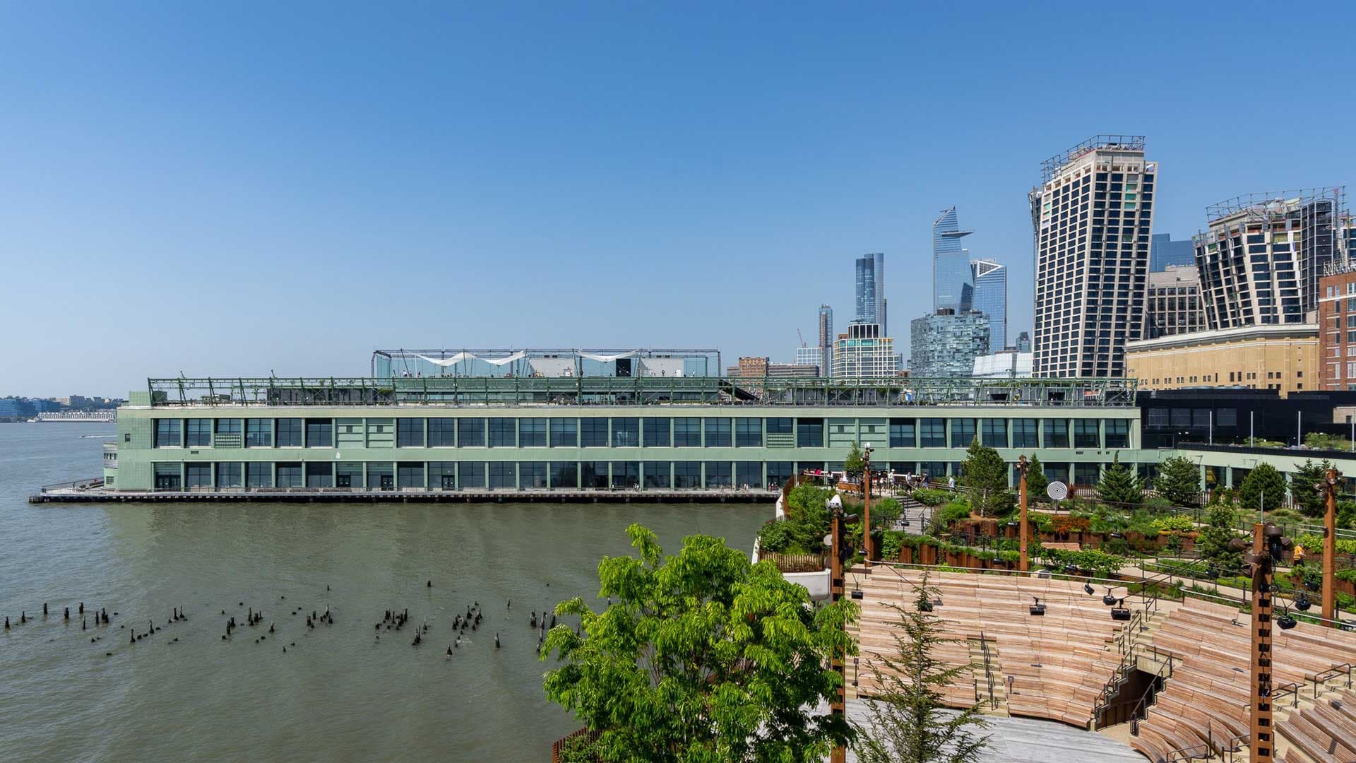 Google Pier 57 event center display system