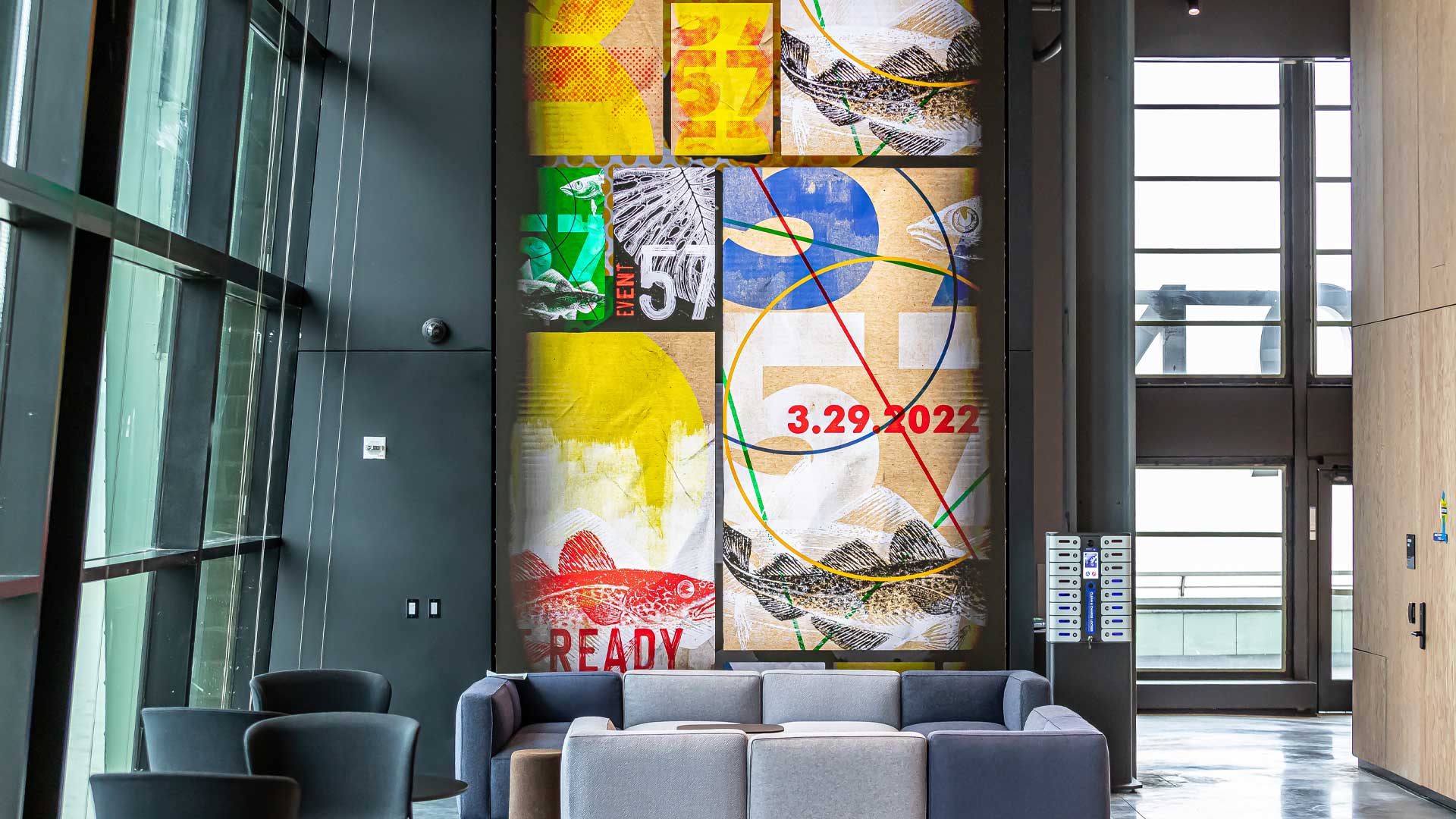 Google Pier 57 event center display